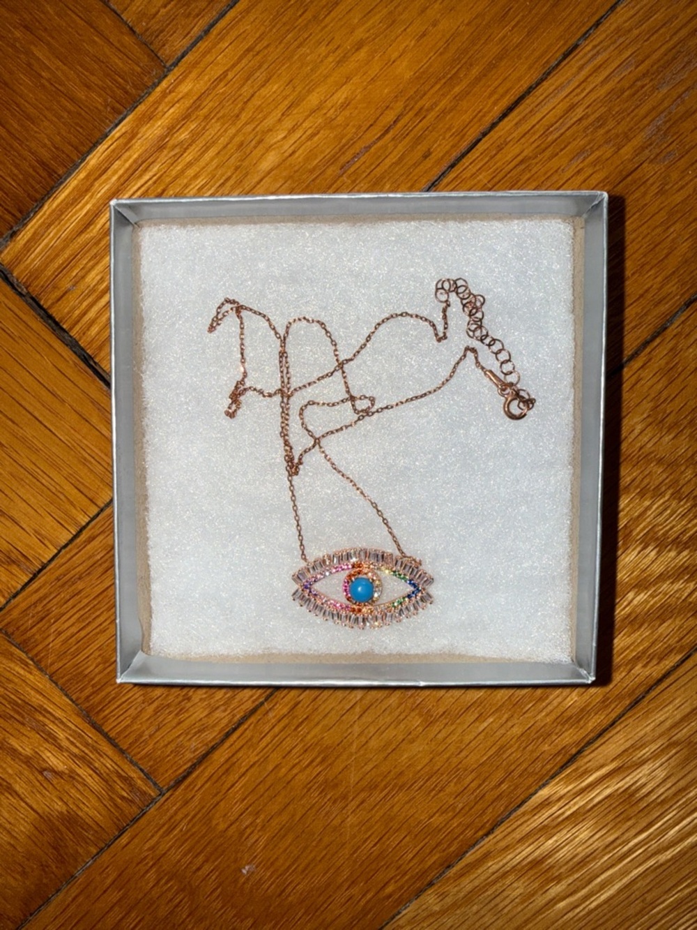 Sphera Milano Eye Pendant Necklace with Turquoise Center